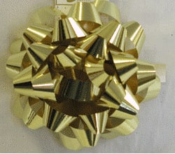 Wholesale Stick on Gold Metallic Gift Bow