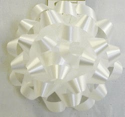 Wholesale stick on white gift bow