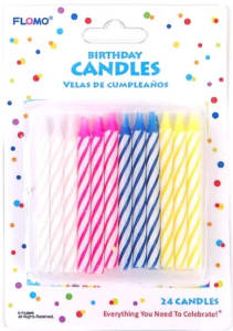 C229-Striped Birthday Candles