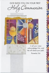 First Communion Congratulations, Communion Congratulations