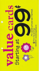 POPHVCC-Value Card Center Hanging Sign