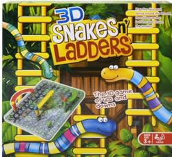 AU00780-3D Snakes & Ladders Game