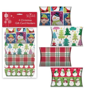 Christmas Gift Card Holder 4 Packs-XMGC