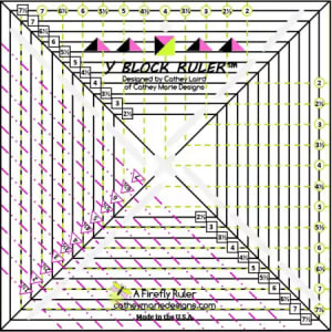 Y BLOCK RULER by Cathey Marie Designs