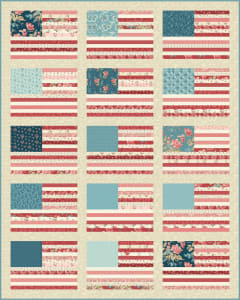 Made in the USA Quilt kit by Edyta Sitar