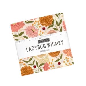 LADYBUG WHIMSY Charm Pack 5 Inch Squares from Moda by Gingiber