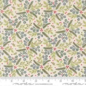 WHEN SNOW FALLS S Winter Greenery White  56174 11 by Deb Strain
