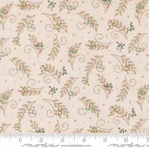 WHEN SNOW FALLS S Tossed Greenery White  56175 11 by Deb Strain