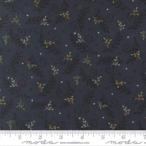 WHEN SNOW FALLS S Tossed Greenery Night Sky 56175 13 by Deb Strain