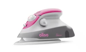 Oliso Mini Iron With Trivet Raspberry