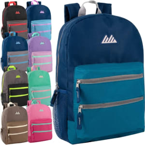 Wholesale 17 Inch Backpack Promo in 11 colors Case Pack 24