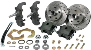 CPP 1955 1956 1957 Chevy Front Disc Brake Kit w/ Stock Drum Brake Spindles