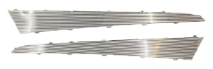 1957 Chevy Aluminum Side Panel Insert, All 2-Dr - Pair - NO EMBLEMS (OS)