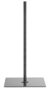 Black Metal Countertop Base for Dress Forms & Mannequins - Fits 3/4" Flange