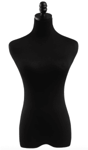 Premium Black Female Display Dress Form Torso — Ideal for Retail & Design Use - Torso Only