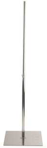 Chrome Metal Flat Base for Dress Forms & Mannequins - Fits 3/4" Flange