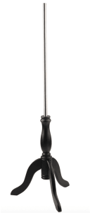 Black Wood Tripod Base for Dress Forms & Mannequins - Fits 3/4" Flange