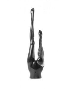 upside down female legs pant form mannequin matte black retail display zing display