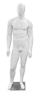 Kirby Egghead Male Mannequin Glossy White