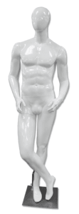 Kirby Egghead Male Mannequin Glossy White