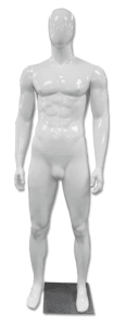 Zing Display Men’s Egghead Mannequin – Full-Body Stylish Display Form
