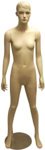 Teenage Female Mannequin with Molded Hair