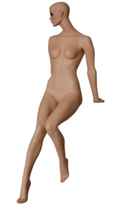 Sitting Female Fleshtone Mannequin