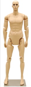 Fiberglass Posable Male Mannequin