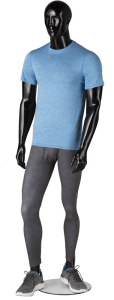 Egghead Abstract Male Mannequin in Glossy Black