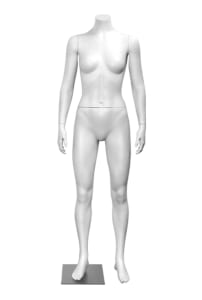 toned headless female mannequin arms at sides retail display zing display