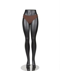 matte black female leg mannequin display retail zing display