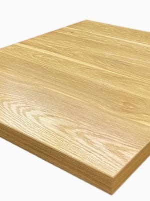 Oak Laminate Restaurant Tabletops: In Stock