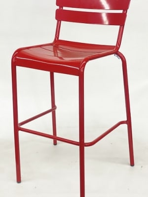 Outdoor Aluminum Polished Bar Stools â€“ Commercial All-Weather Seating