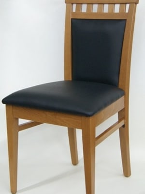 Upholstered Ritz Rustic Oak Restaurant Dining Chair