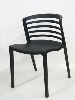 Commercial Resin Restaurant Chairs â€“ Stackable Ladder Back Outdoor Dining Chairs