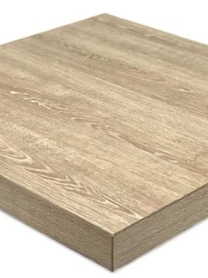 Sand Wood Grain Textured Restaurant  Laminate 2" Dining Table