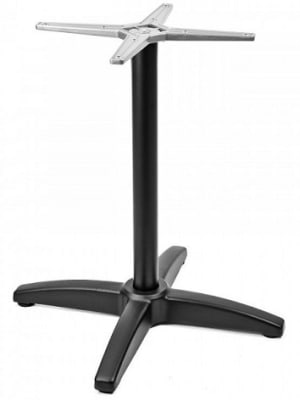 Outdoor Black Glossy Aluminum  Dining Base