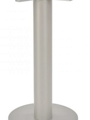 Outdoor Spun Silver Bar Ht. Table Top Base 23"R x 6