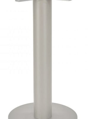 Outdoor Silver Round Bar Ht. 23"-6 Restaurant Base