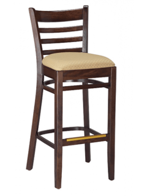 Ladder Back Restaurant Wood Bar Stool