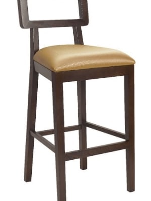 Modern Wood Restaurant Dining Bar Stool