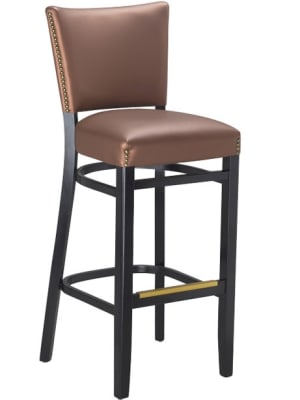 Upholstered  Bar Stool w/ Nail Head