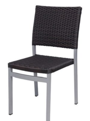 Outdoor Espresso Dining Side Chair