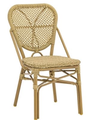 Natural  Weave Rattan Aluminum Chair
