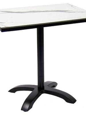 White Grey  Outdoor Set w/Aluminum Base