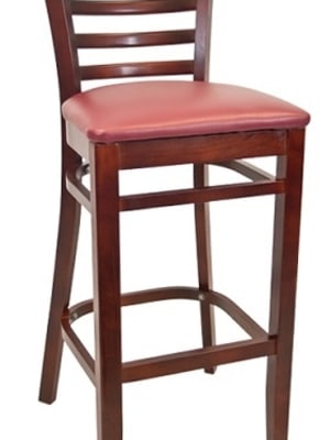 Ladder Back Wood Pub Bar Stool