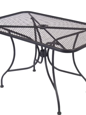 Outdoor Black Metal Mesh Tables