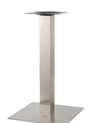 Outdoor Square Stainless Steel Restaurant Table Bases: Outdoor  Use