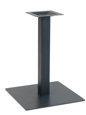 Black Square Steel Tabletop Base