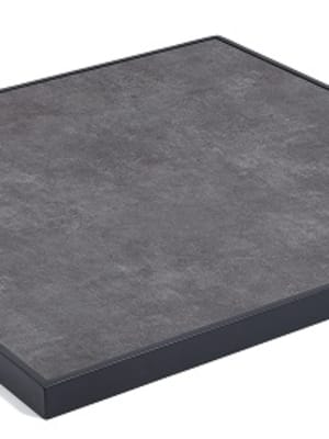 Laminate Outdoor Table Top with Black Metal Edge